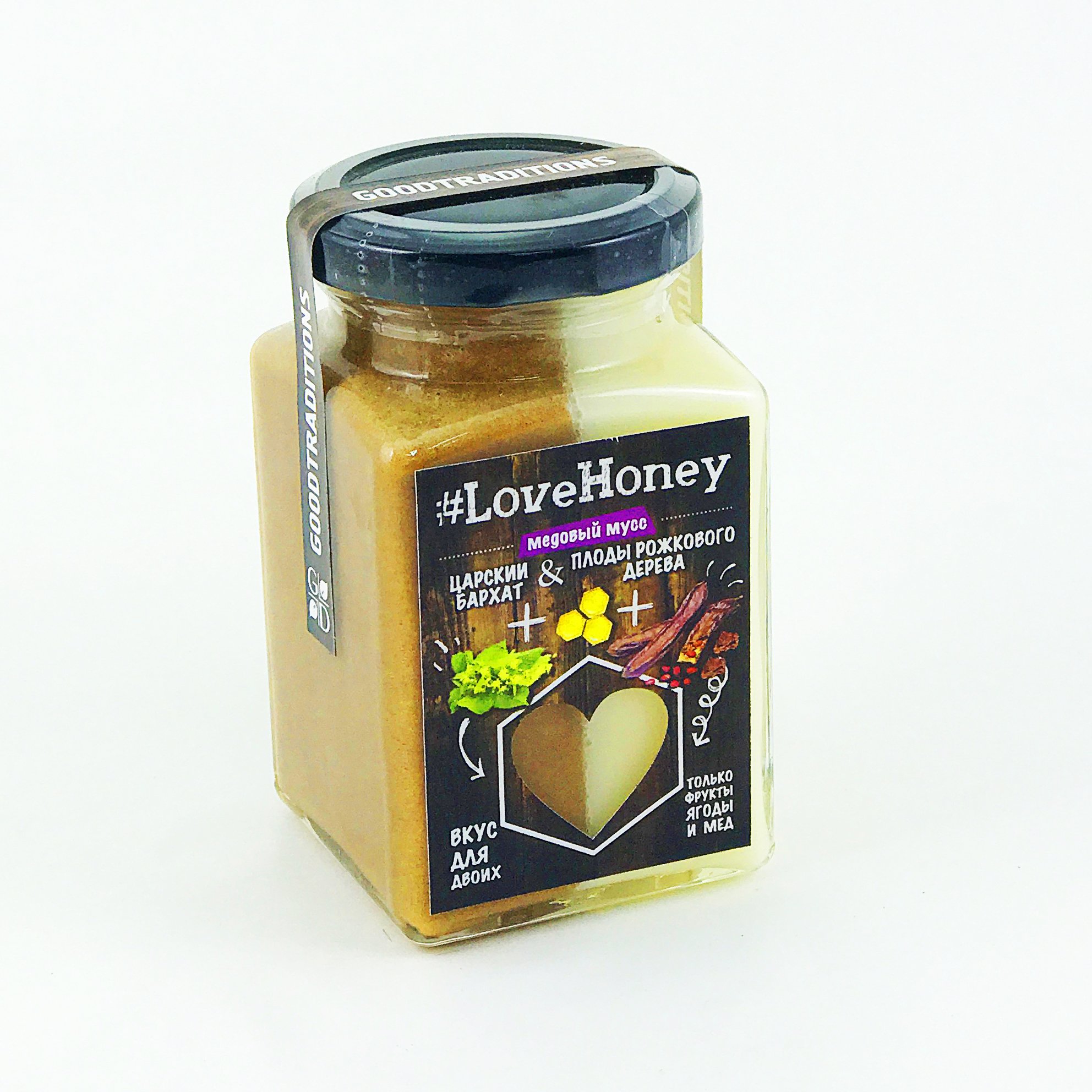 Honey Mousse «Royal Velvet with carob fruit», 340g no