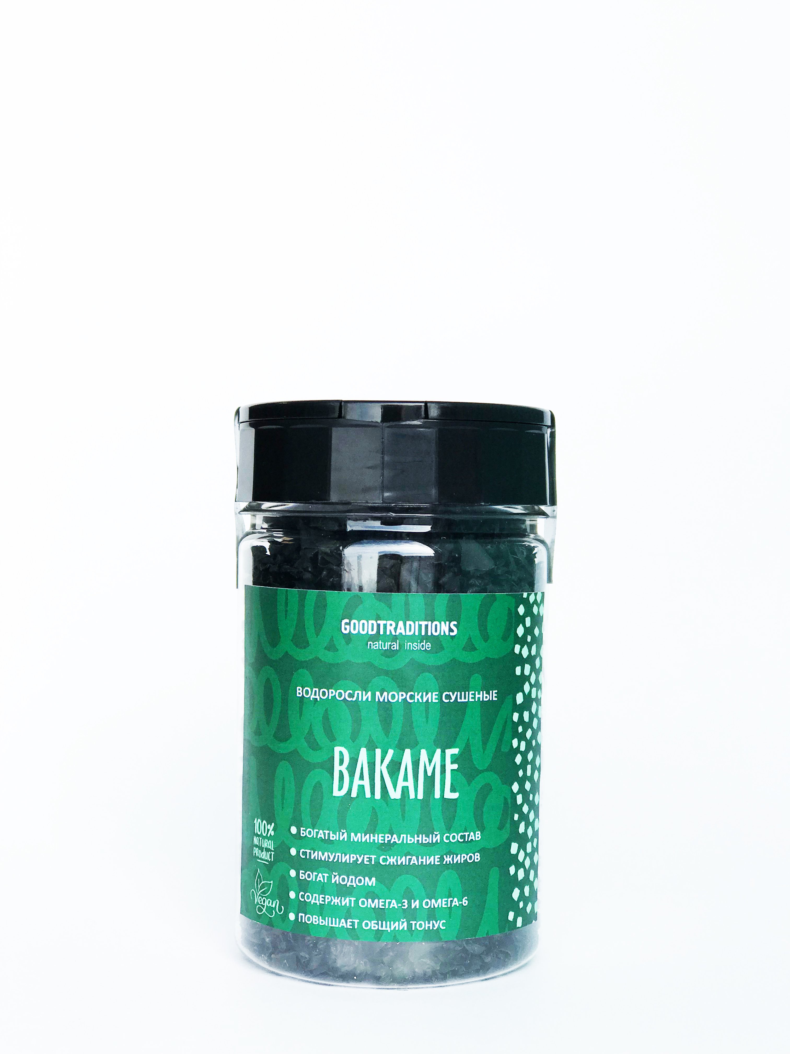Dried seaweed «Wakame», black kraft, 50g