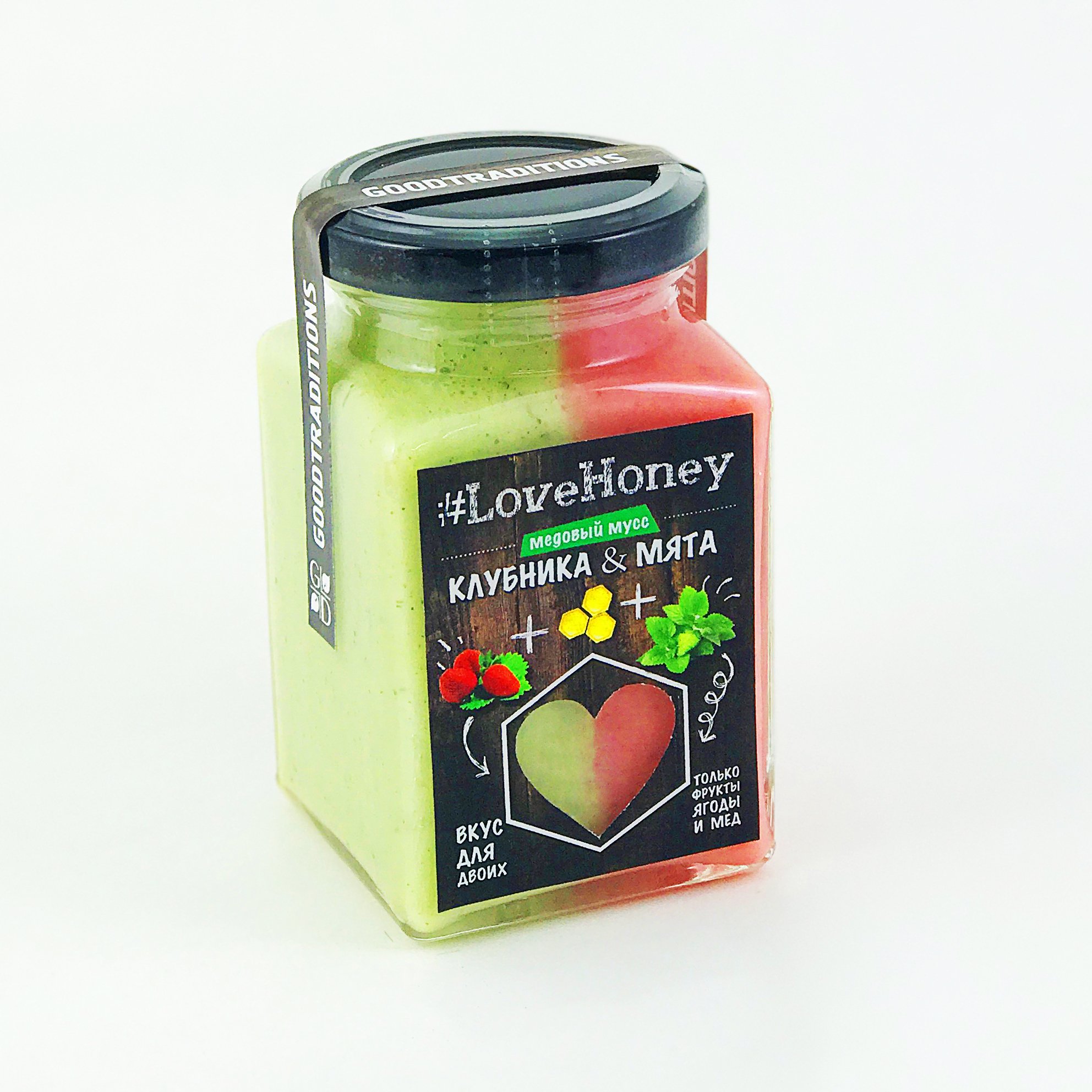 Honey mousse with strawberries and mint, 340g no