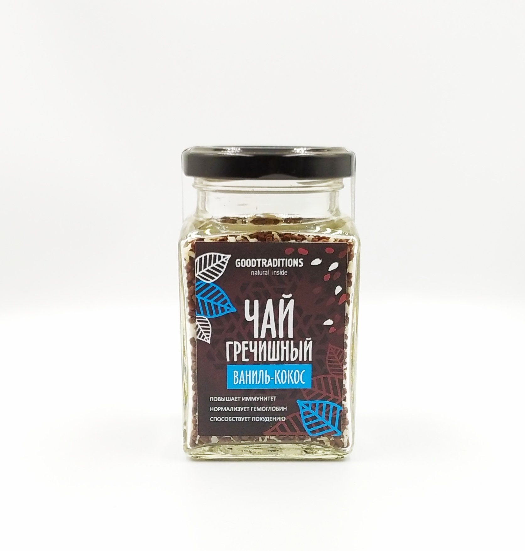 Buckwheat tea «Vanilla Coconut», glass, 150g